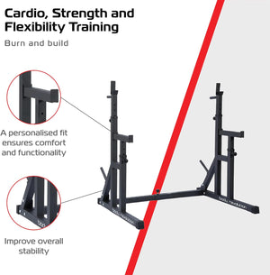 Rack per Squat 250 kg – regolabile e robusto