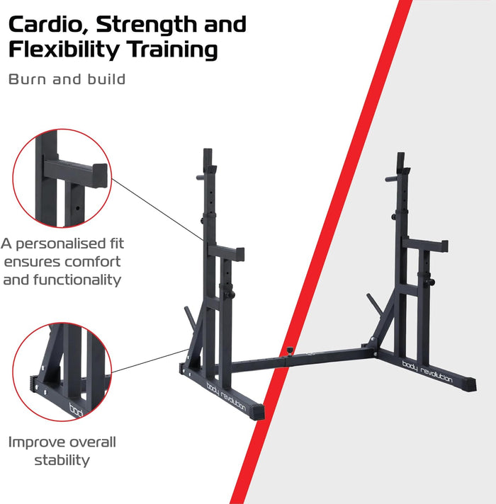 Rack per Squat 250 kg – regolabile e robusto