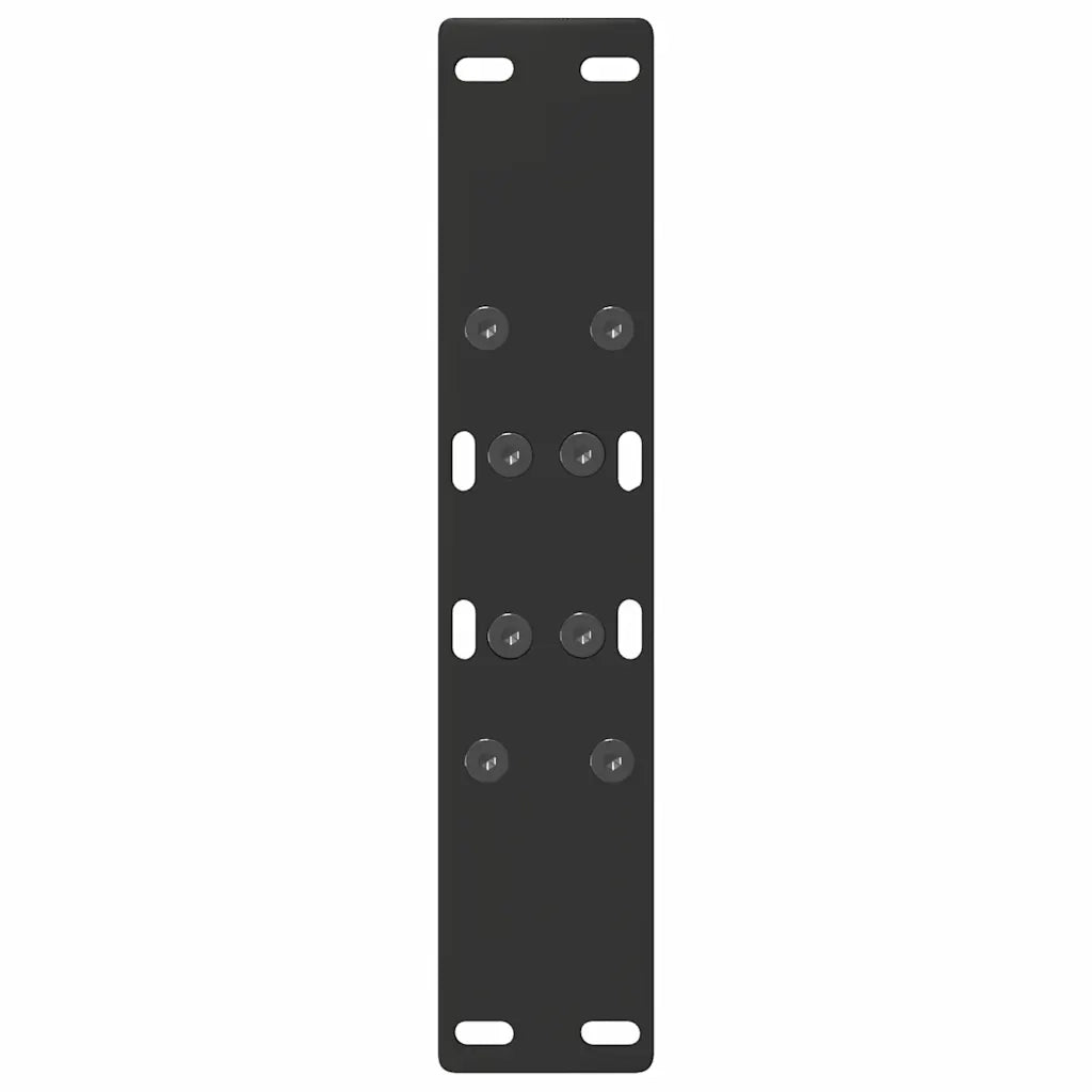 Gambe per Tavolino da Caff¨¨ a Forma di A 2 pz-Set di 2 Gamba per Tavolo Nere 50x(42-43) cm Acciaio