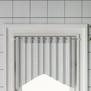 Binari per Tende 2 pz Bianco e Argento 40-60 cm Alluminio 154610