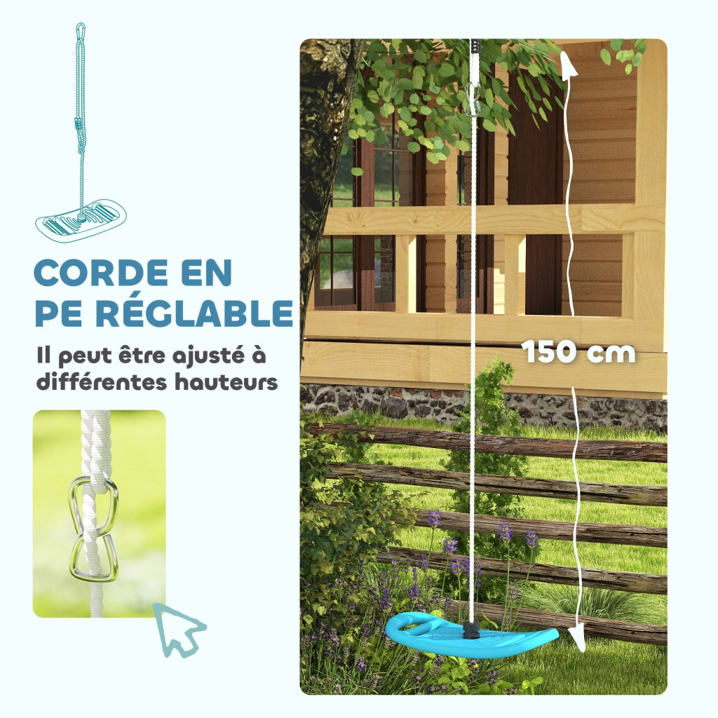 Altalena per bambini ¨C zephmum ¨C blu, max 70 kg, corda regolabile