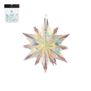 STELLA NATALIZIA IRRIDESCENTE DA APPENDERE 40X38X20 CM EDELMAN