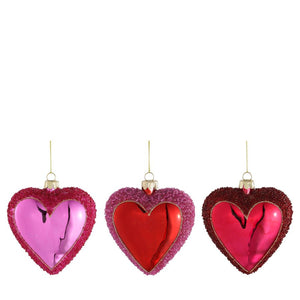 CUORE METALLIZZATO CON GLITER 3ASSORTIMENTI EDELMAN PREZZO CADUNO