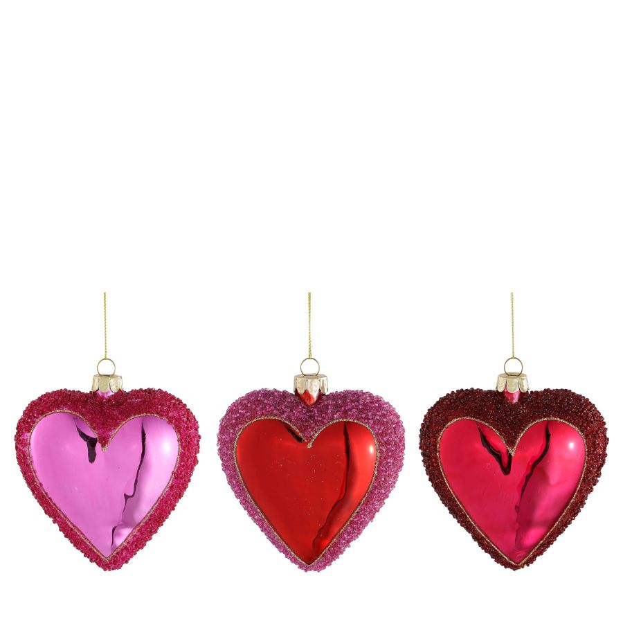 CUORE METALLIZZATO CON GLITER 3ASSORTIMENTI EDELMAN PREZZO CADUNO