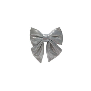 FIOCCO DA 13 CM METALLIZZATO SILVER DI DUEESSE CHRISTMAS