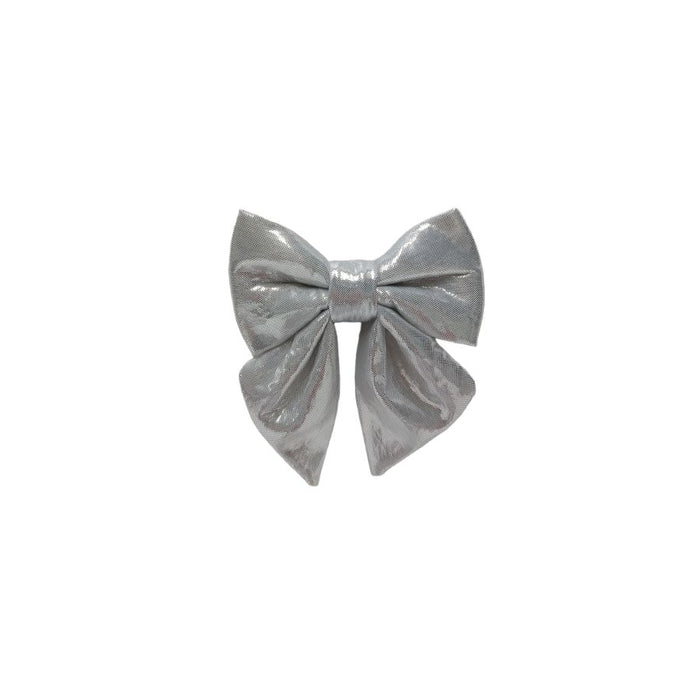 FIOCCO DA 13 CM METALLIZZATO SILVER DI DUEESSE CHRISTMAS