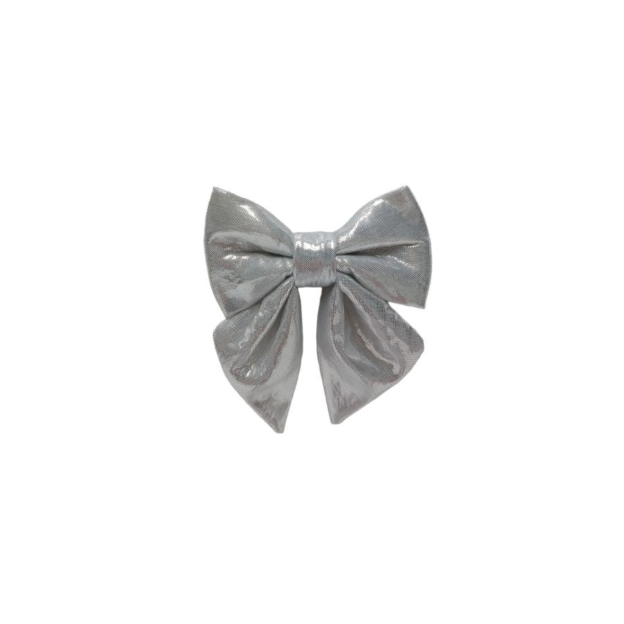 FIOCCO DA 13 CM METALLIZZATO SILVER DI DUEESSE CHRISTMAS