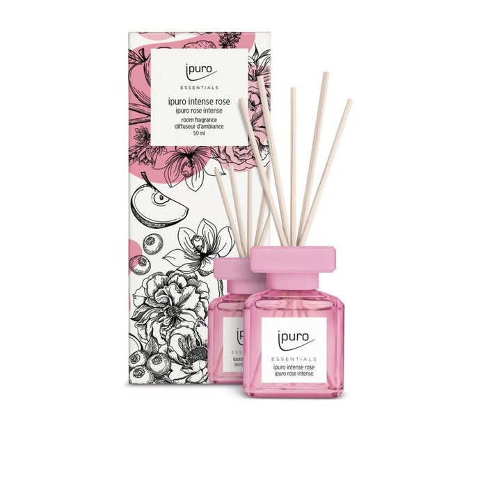 DIFFUSORE BASTONCINI INTENSE ROSE 50ML IPURO