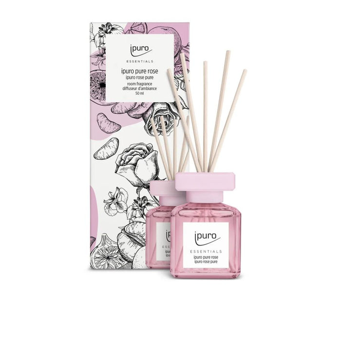 DIFFUSORE BASTONCINI PURE ROSE 50ML IPURO