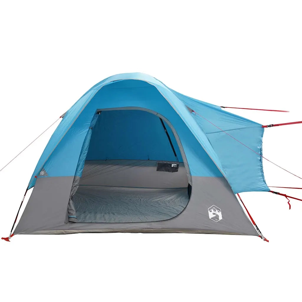 Tenda da Campeggio per Auto per 4 Persone-Tenda per Famiglie Blu Impermeabile