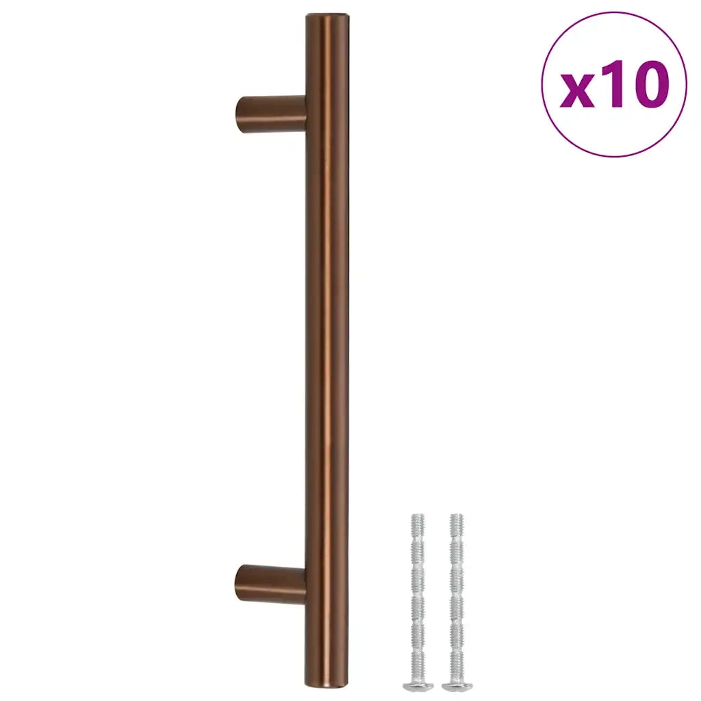 Maniglie per Mobili 10pz Bronzo 128mm in Acciaio Inoxcod mxl 108945