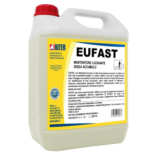 Eufast Cera 5 Kg, Emulsione Lucidante per Pavimenti | Kiter