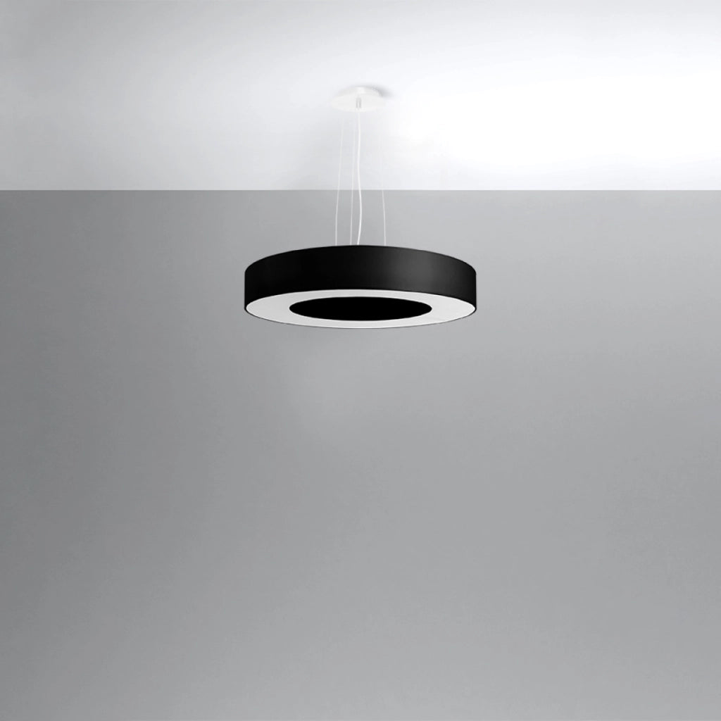 Lampadario SATURNO SLIM 50 nero