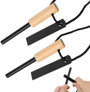 Set di Accensione Esterna con Bussola - Accendino affidabile per Campeggio e Survival