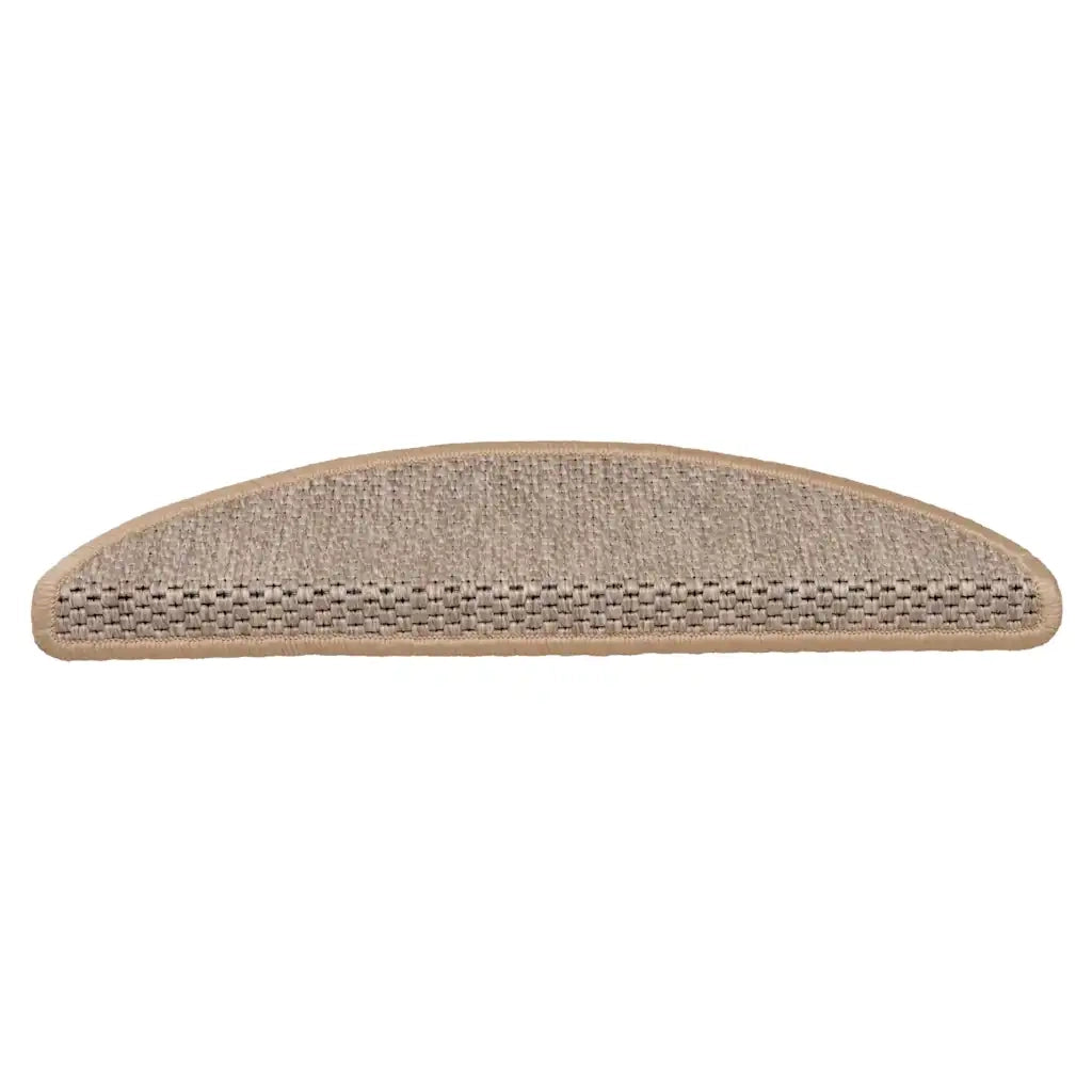 Tappeti Adesivi Scale Aspetto Sisal 15pz 56x17x3cm Beige Chiaro 326868