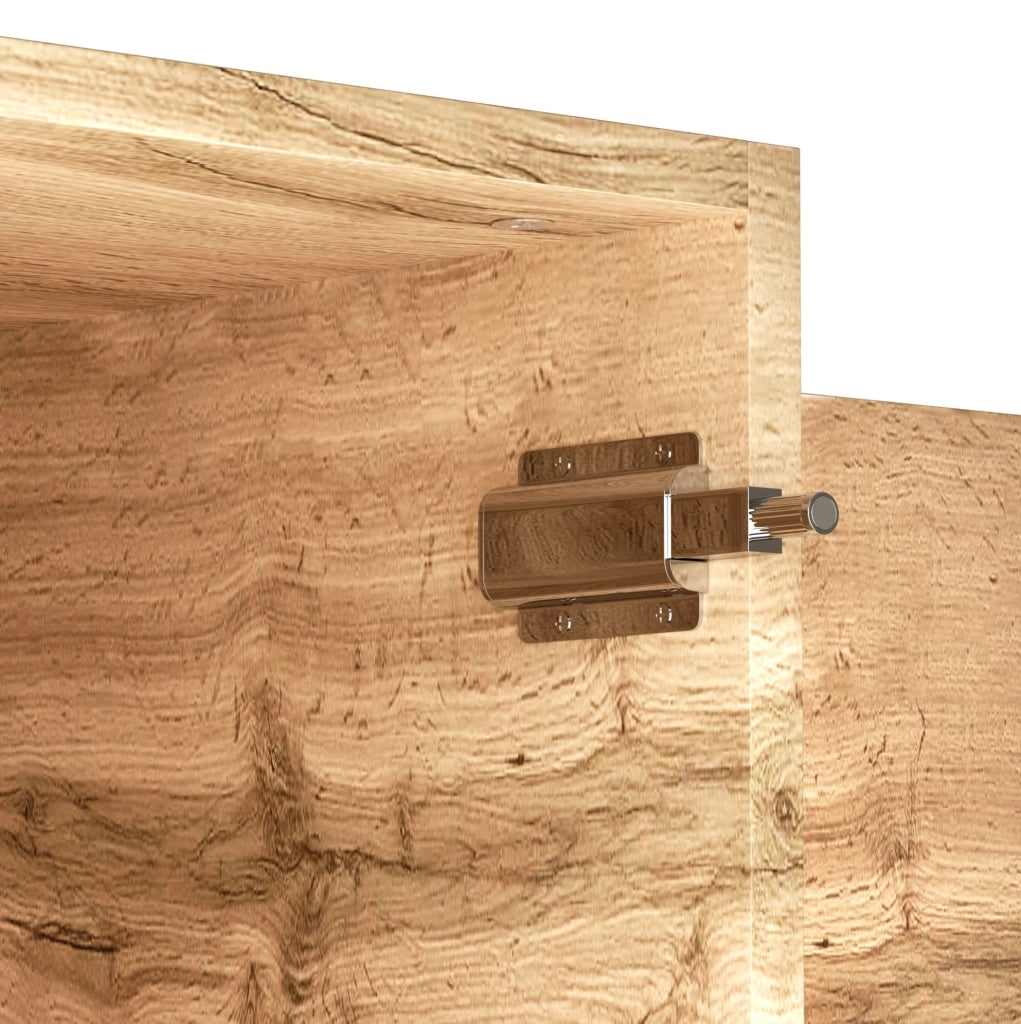 Mobile ingresso multifunzione con specchio; panca e scarpiera 90 x 34;5 x 190 cm; naturale