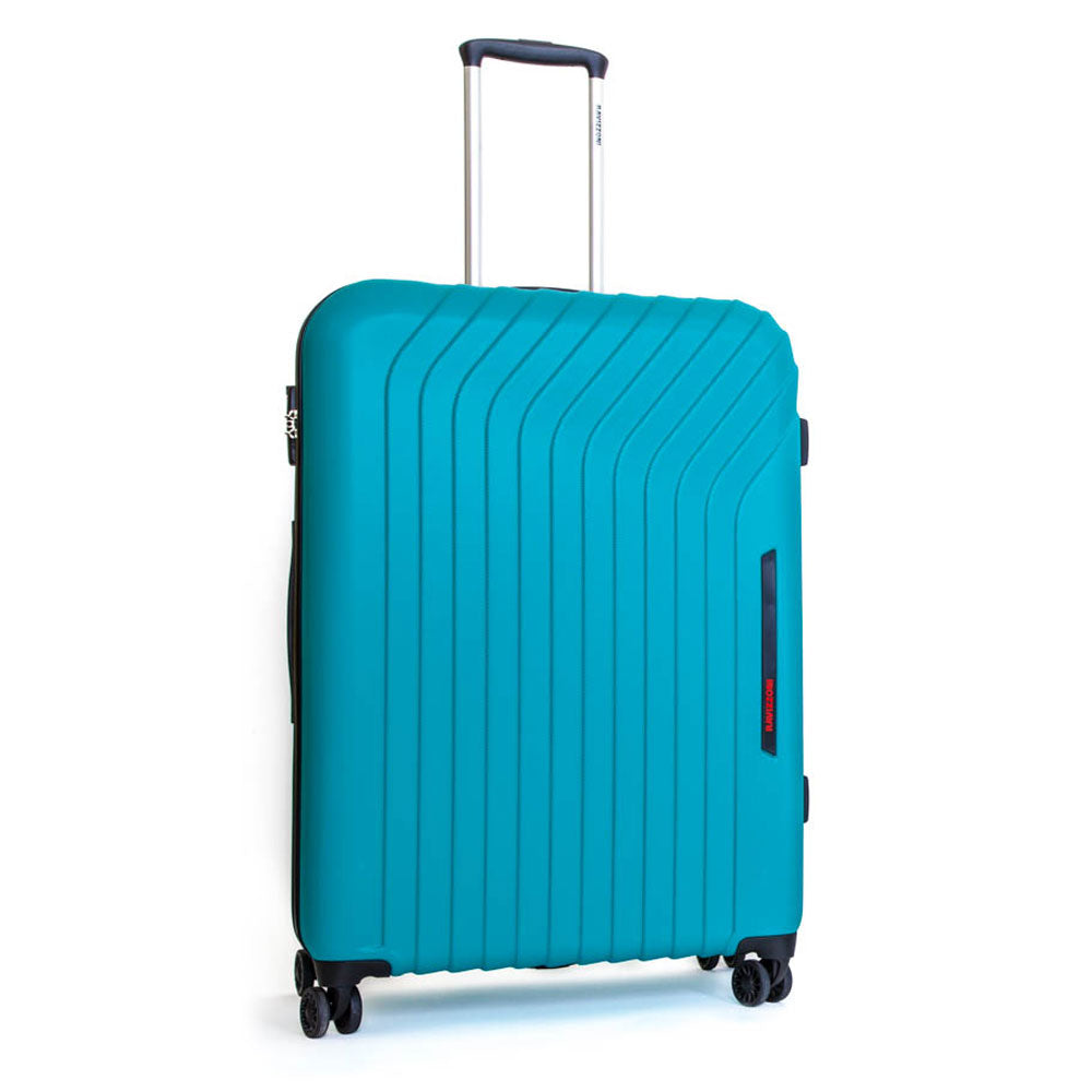 Trolley Valigia Grande Rigida in ABS 4 Ruote TSA Ravizzoni Cielo Turchese