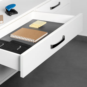 Guide Cassetto con Estrazione Soft 390 mm in Acciaio Emuca Bianco