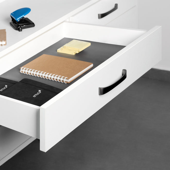 Guide Cassetto con Estrazione Soft 290 mm in Acciaio Emuca Bianco