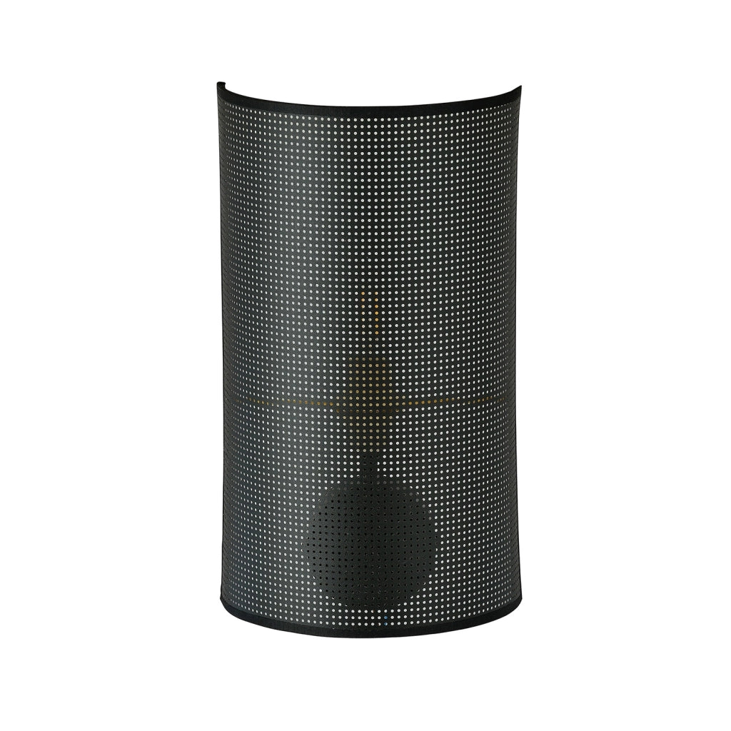 Applique Minimal 1 Luce Drago In Acciaio Nero E Oro