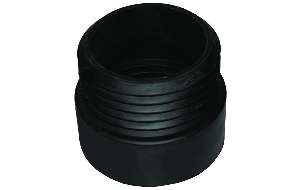 PROLUNGA WC DIRITTA IN GOMMA NERA- D. Est. 100 mm - Int. 95 mm- G.M.P- pezzi 1