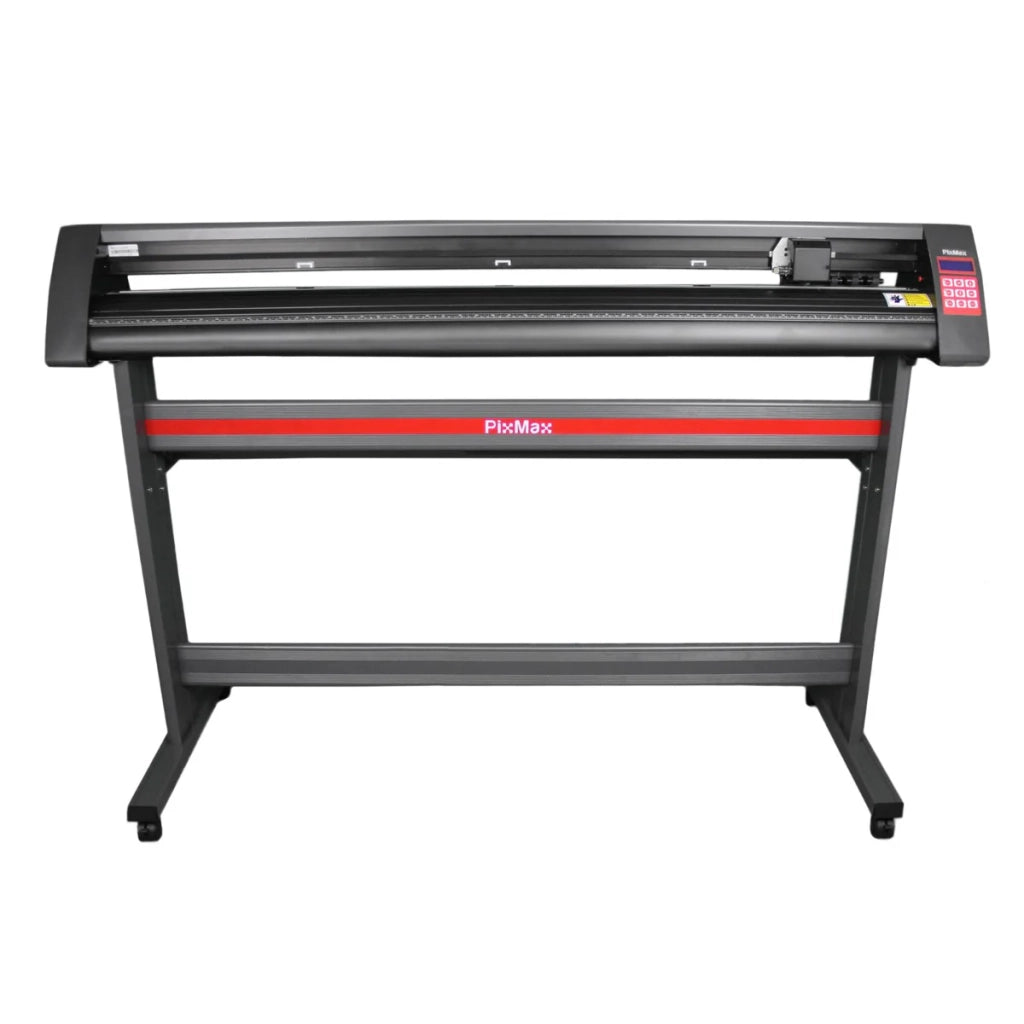 PixMax Taglierina per vinile 135 cm LED - Tracciatore, taglierina, creazione di magliette, adesivi, personalizzazione [Supporto e copertura protettiva INCLUSI)