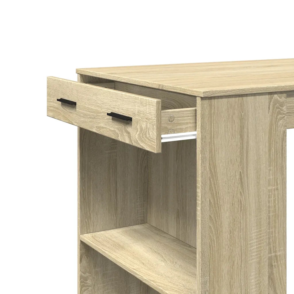 vidaXL Tavolo da Bar Rovere Sonoma 102x70x103,5 cm in Truciolato