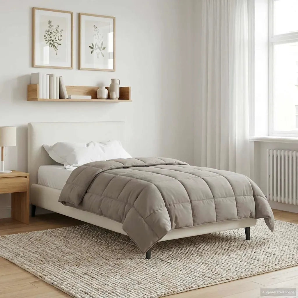 Duvet Invernale Talpa 135 x 220 cm Microfibra e Fleece Teddy 42026354