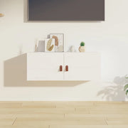 Pensile Bianco 80x30x30 cm in Legno Massello di Pino cod mxl 33543