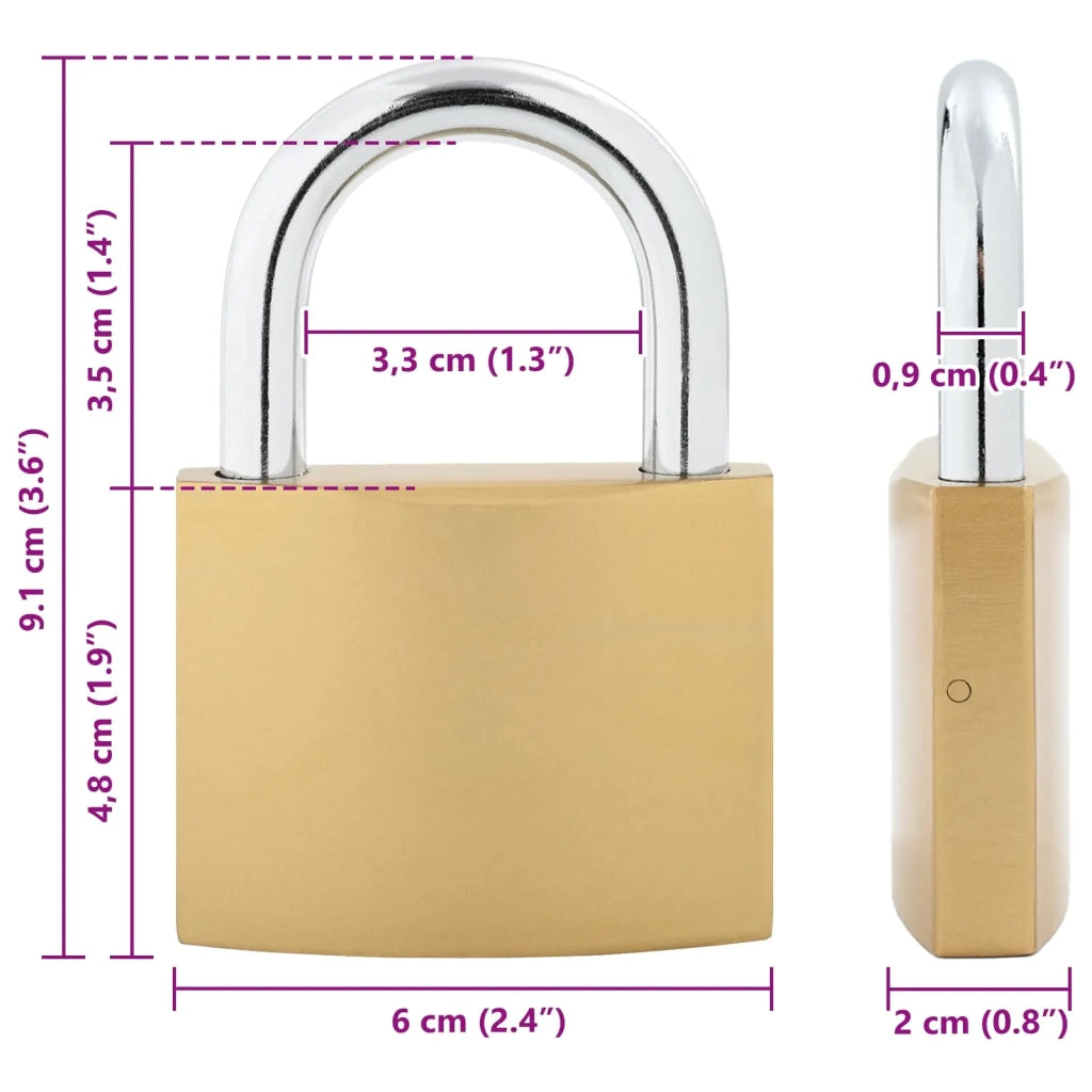 U Lock con Chiavi 2 pz Ottone Ferro CFW1964742