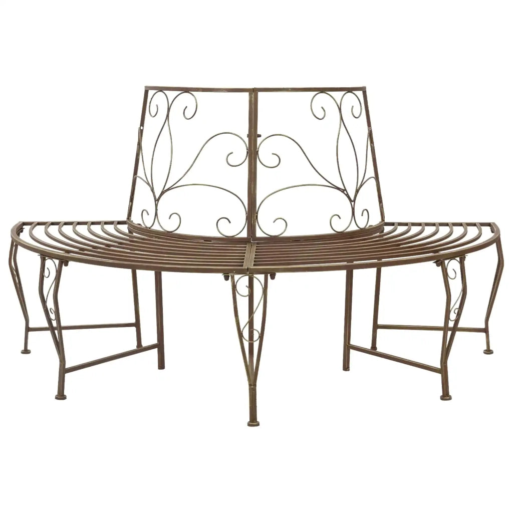 Panchina per Alberi 4-Numero di posti 160 x 80 x 89 cm Acciaio 42029526