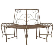 Panchina per Alberi 4-Numero di posti 160 x 80 x 89 cm Acciaio 42029526