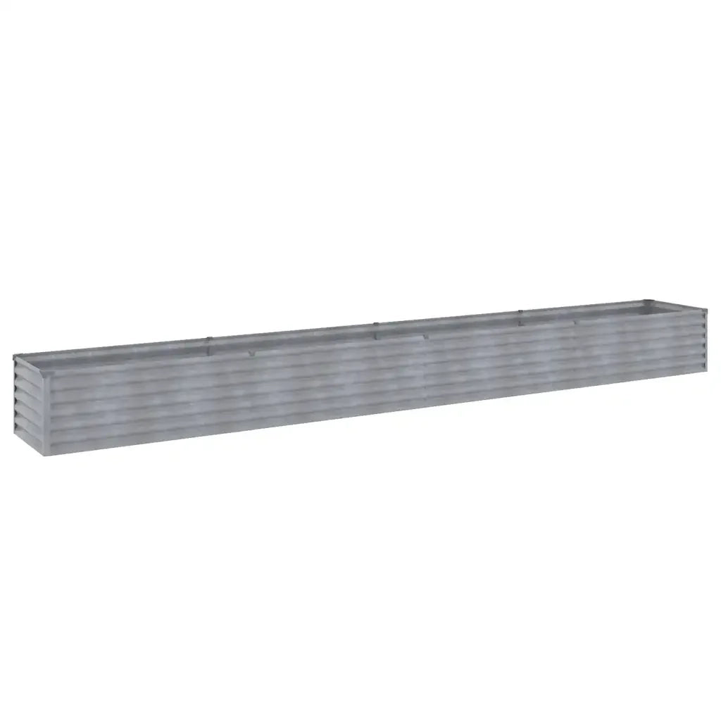 Fioriera rialzata da giardino 386 x 50 x 36 cm resistente ed esteticamente gradevole realizzata in acciaio corten arrugginito 02_0046128