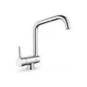 Rubinetto miscelatore per cucina abbattibile sottofinestra