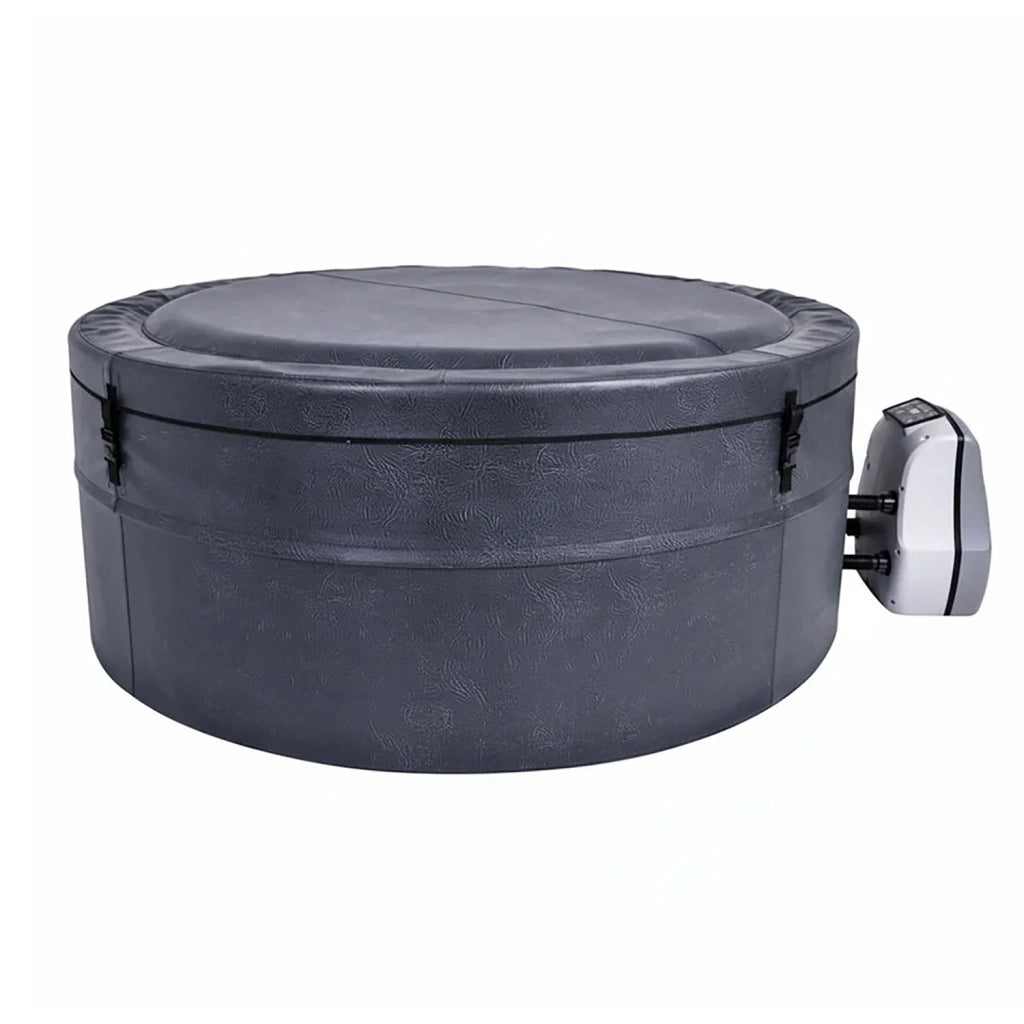 Vasca Idromassaggio Piscina Spa Semirigida Oasi 4 Adulti 2 Bambini 1000 L 184x184x73 cm in PVC Grigio