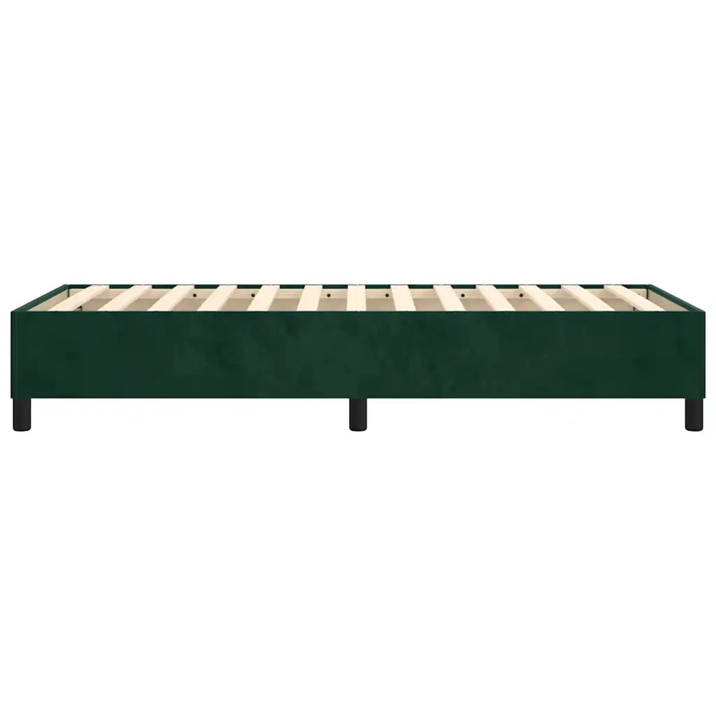 Giroletto senza Materasso Verde Scuro 80x200 cm in Velluto