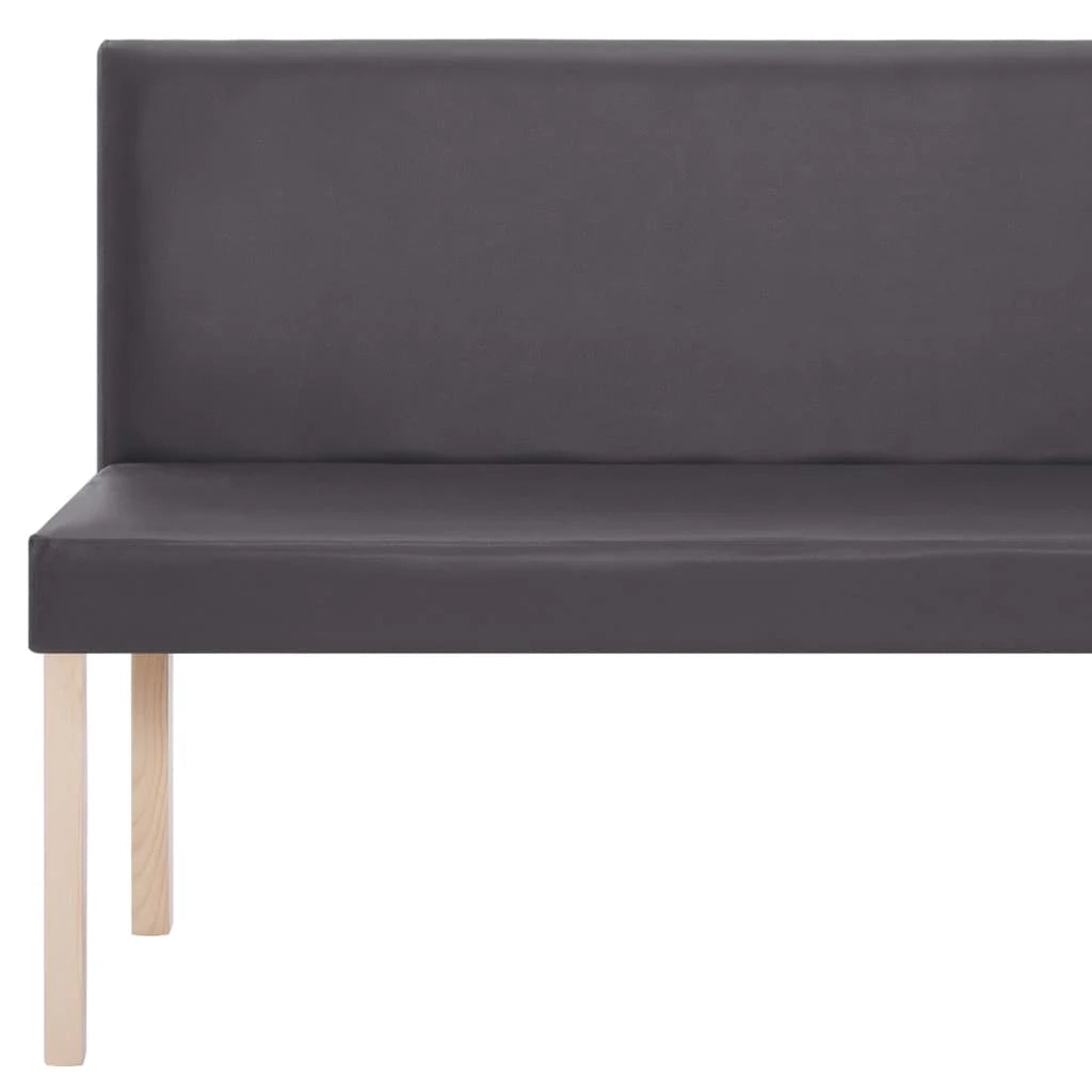 Panca 139,5 x 54 x 85,5 cm in similpelle grigia 02_0010990