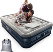 Airbed doppio formato con pomp integrata per autoinflazione e deflazione per campeggiatori - 193 x 137 x 46 cm 295 kg