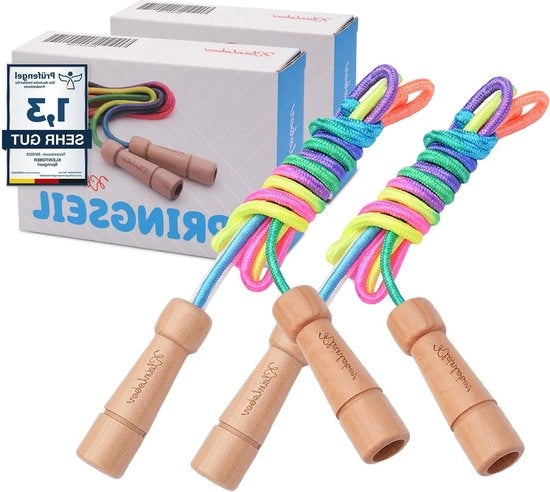 Set di filo per bambini - colori arcobaleno - 220 cm regolabile con amplificatore centrale - inclusa guida d'uso e certificato.