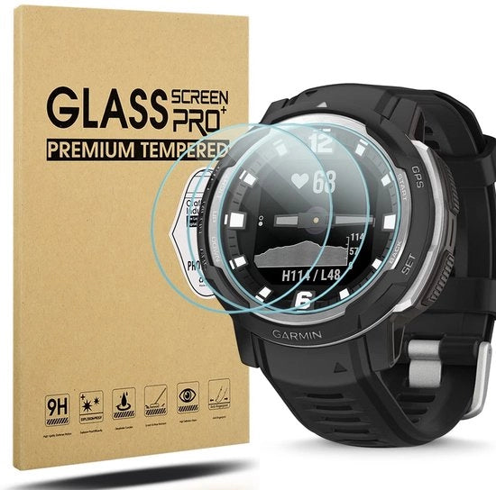Protezione schermo per Garmin Instinct Crossover - Ultradun HD - Protezione vetro resistente - Adatto per Garmin Instinct Crossover