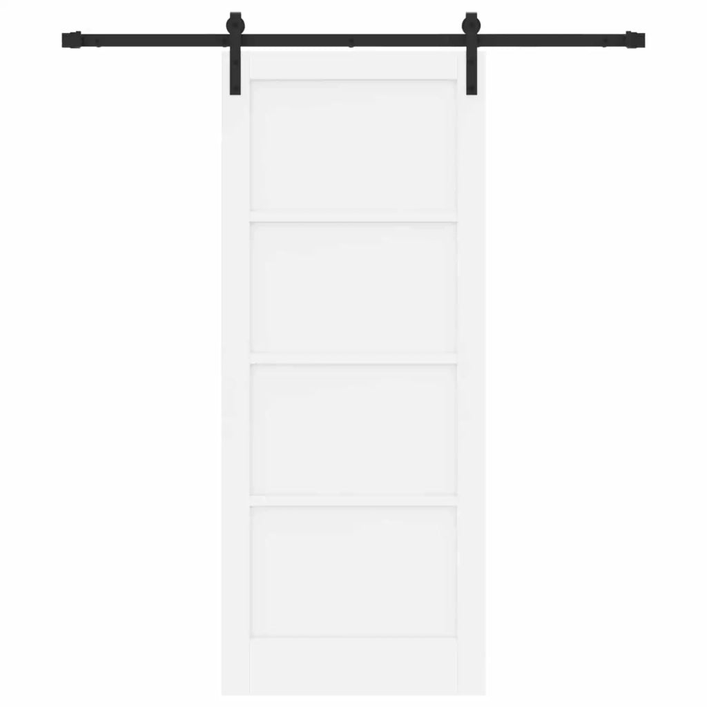 Porta scorrevole Bianco e Nero 83 x 202 cm