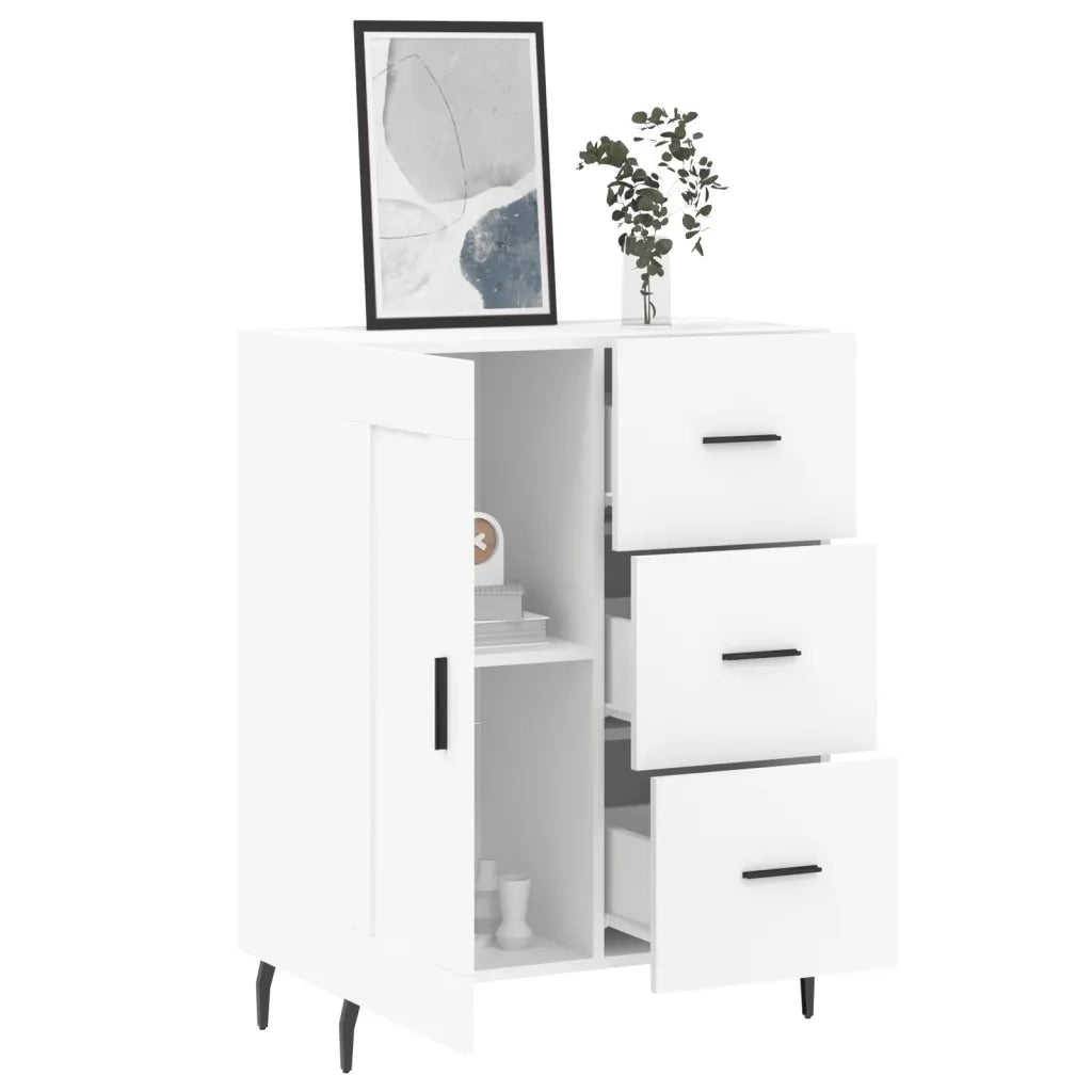 Credenza Bianca 69,5x34x90 cm in Legno Multistrato 830276