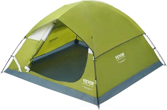 Tenda da Campeggio per 3 Persone - Acqua Impermeabile - Leggera - per Outdoor - Tenda per Escursioni - per 3 Persone - Verde Chloro