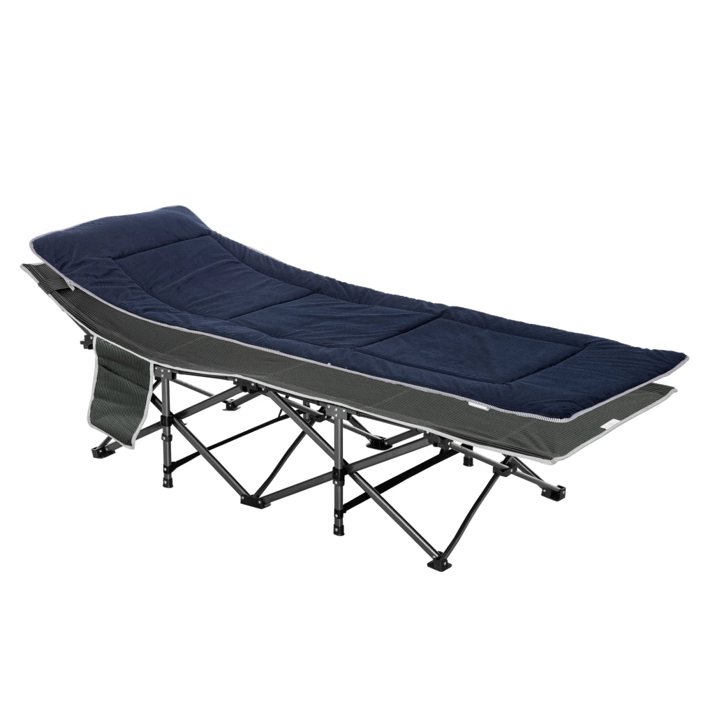 Letto Pieghevole per Adulti con Cuscino ¨C zephmum ¨C Blu 188x64.5x53 cm