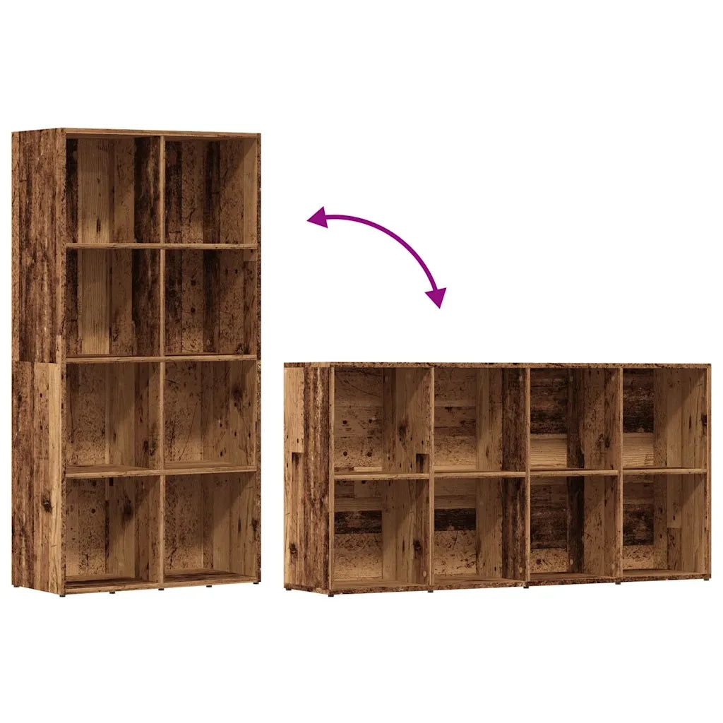 Libreria in Legno Antico 66x30x130 cm in Legno Multistrato 855778