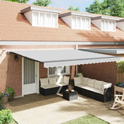 Tenda da Sole con Antracite 5 × 3,5 m Metallo 313267