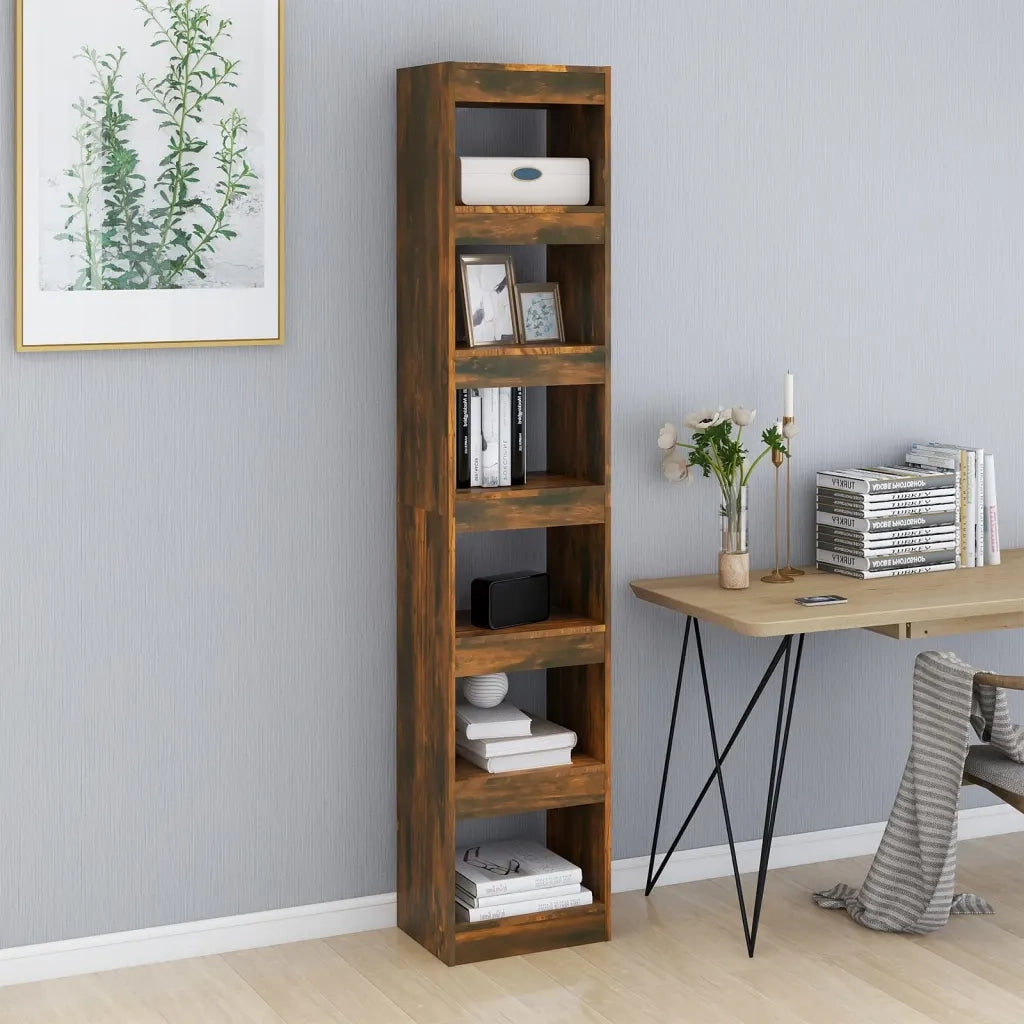Libreria/Divisorio Rovere Fumo 40x30x198 cm cod mxl 62856