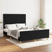 Giroletto senza Materasso Nero 140x190 cm in Tessuto