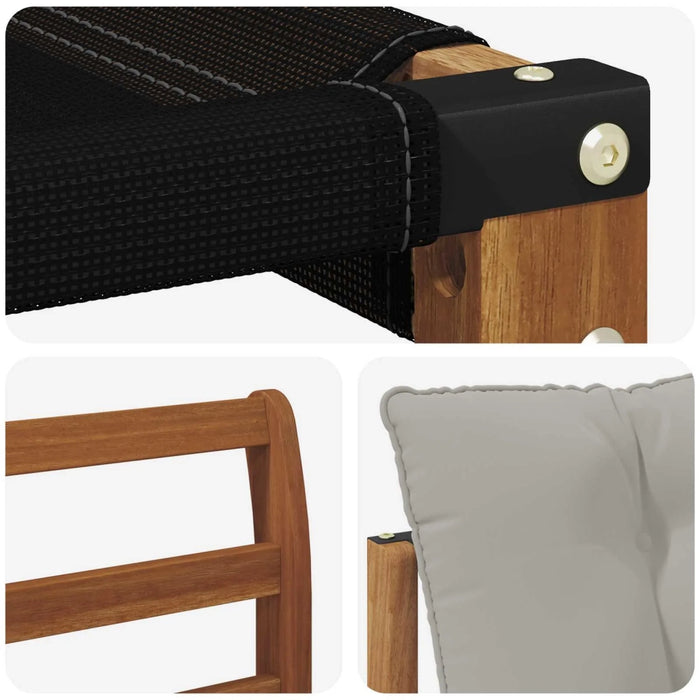 Set di divani da esterno 4 pcs Grigio Naturale e Chiaro 3369338