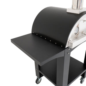 Forno da tavolo per pizza all'aperto 35cm in Acciaio Inox Postazioni di Preparazione Portatili in Legno